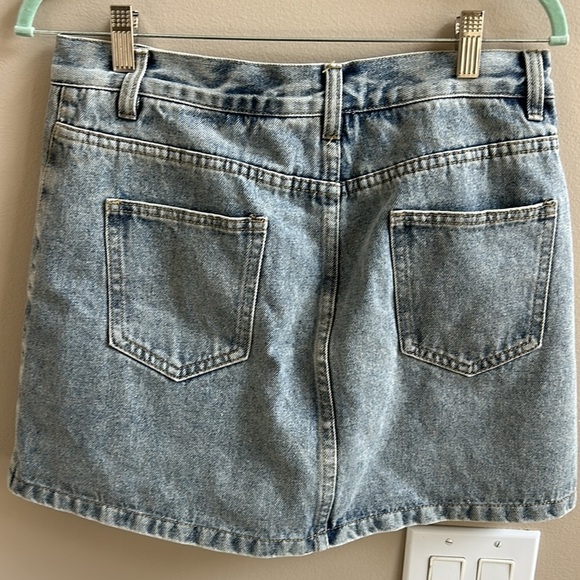 Vestique Denim Light Wash Skirt Skort Size Large - Picture 5 of 8